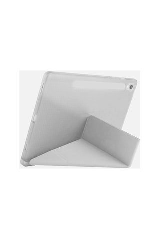 Samsung Galaxy Uyumlu Tab S10 Fe Plus 13.1 Kalemlikli Mars Tablet - Kılıfı - Gri Arka - Kapak