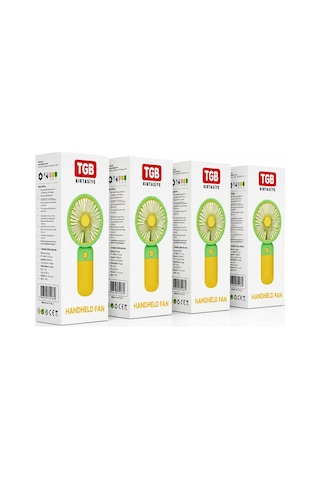 Tgb-8065 Mini El Fanı - Usb Type-c Şarjlı 3 Kademe Hız Masa Üstü Ayaklı Renkli