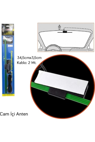 Markaonbir Carub Cam İçi Anten Işıklı Vakumlu Br0049901