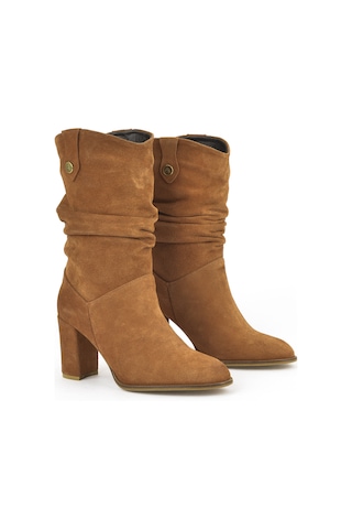 Ziya, Kadın Hakiki Deri Çizme 1531050z25100670k Taba 1531050z25100670k 320 Taba