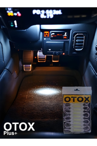 Ambiyans Led Premium Ofis , Araç & Ev Uyumlu Dc 12v 6 Renk Seçeneği 10'lu Paket Beyaz