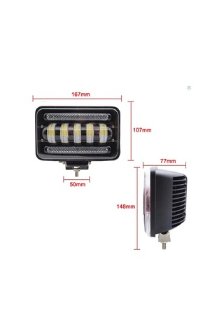 15 Led 30w Off Road Gündüz Farı Sis Lambası Projektör