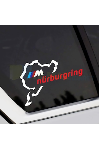 Bmw M Logo Nürburgring Oto Sticker Arma Araba Yapıştırma Etiket