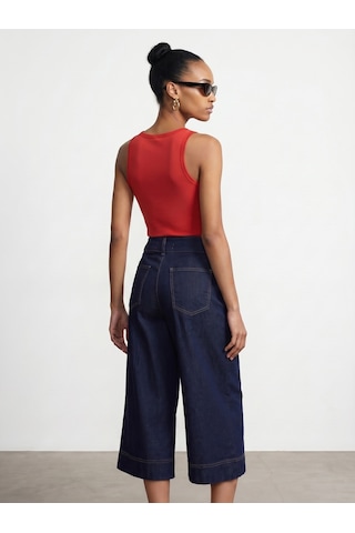 Dilvin 21259 Bisiklet Yaka Top-kırmızı