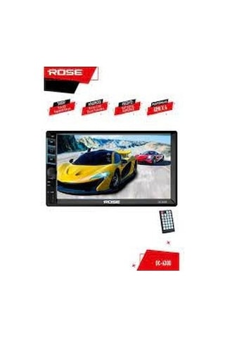 Rose DC-6300 Bt 7 Inç Double Oto USB Sd Bluetooth Teyp