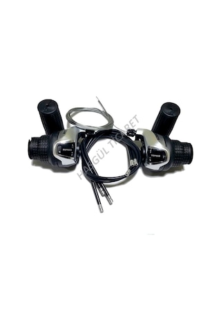 Hsgl Bisiklet Koldan Vites Kolu Göstergeli Tx-43 Shimano Mod Beyaz - Mavi