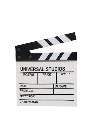Özel Üretim Profesyonel Reji Ekipmanları Dekoratif Hediye Ahşap Film Sinema Klaketi Büyük Boy