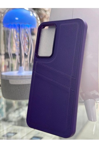 Samsung A54 5/g Uyumlu Deri Kartlıklı Kılıf