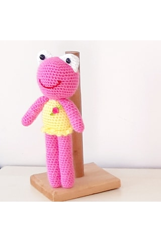 Amigurumi Örgü Oyuncak Kurbağa Kız