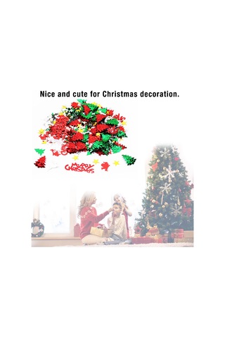 Kangvka Noel Partisi Dekorasyonu: Santa, Kar Tanesi, Geyik Desenli Parlak Parçacıklar - Çeşitli Modellerden Karma Paket