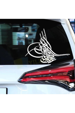 Osmanlı Tuğrası Tuğra Araba Oto Sticker Araba Etiket Yapıştırma
