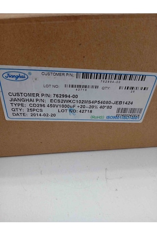 Ecs2wkc102ms4p54080 1000uf 450v 3 Adet