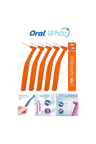 Oral White Arayüz Fırçası Turuncu 1.2 Mm Cleaning Pro 5 Adet