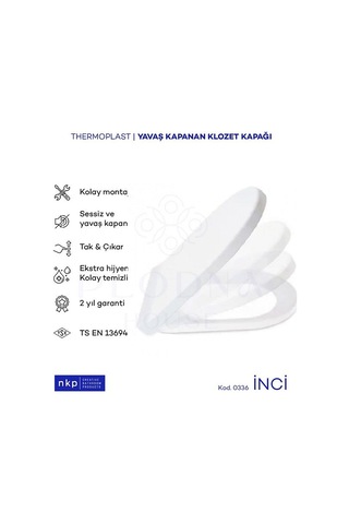 D Form Yavaş Kapanan Klozet Kapağı