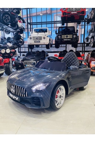 Mercedes Turhan Bebe Gtr 12 Volt Akülü Araba 0-5 Yaş Gri