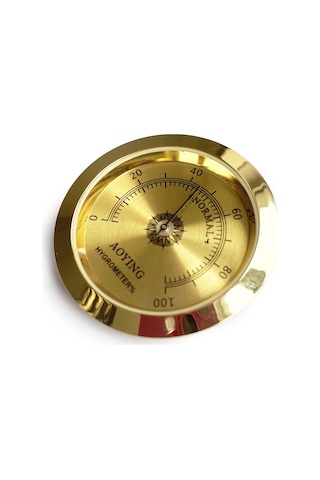 Analog Higrometre Nem Ölçer Humidor Puro Kutusu için Metal Çerçev N11.1835
