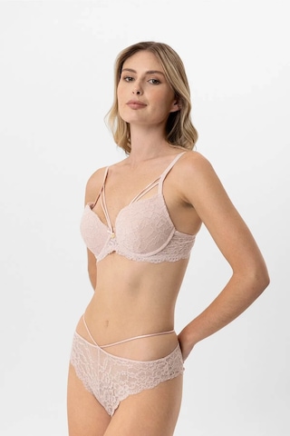 Pierre Cardin Soft Push Up Kaplı Dantelli Sütyen Takım Pudra