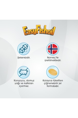 Easy Fish Oil Grow 30 Adet Çiğnenebilir Jel Form