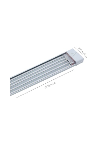 120w Beyaz Kristal Led Bant Armatür 6500k Beyaz Işık Beyaz
