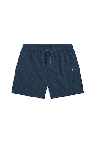 Tommy Hilfiger Orts Boy Baskı Desenli İpli Mavi Erkek Şort-13047 Mavi