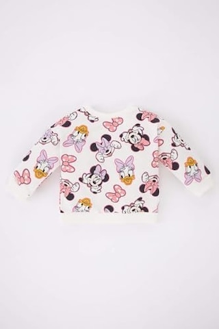 Abel & Lula Kız Bebek Kız Bebek Mickey & Minnie Bisiklet Yaka Sweatshirt Acı Kahverengi