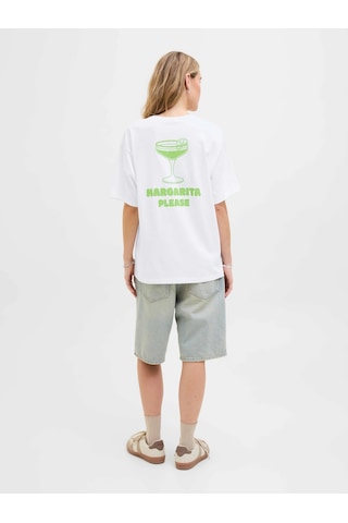 Jxebba Loose Ss Tee Jrs Beyaz Yeşil