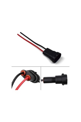 Xindoker Araba Feneri Bağlantı Kablosu - Su Geçirmez H11/h9/h8/880/h16jp Bağlayıcı Taban, Pratik Plastik Otomobil Aksesuarı