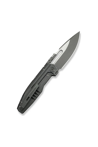 We Knife Limited Reveille Olive Gray Titanium Handle Gray Stonewashed Bohler M390 Blade, Satin Flat Limited Edition 200 Pcs Çakı Gri