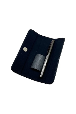 Füme İşlemeli Deri Kılıflı Roller İmza Kalemi 1477fm