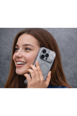 Ag Glass Apple Uyumlu iPhone 16 Pro Telefon Kılıfı Silver