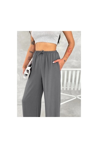 2As Kadın Ayrobin Oversize Kadın Pantolon - Füme