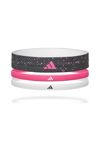 Adidas 3'lü Pembe Siyah Beyaz Saç Bandı Adac-16160 Çok Renkli