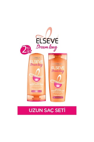 Elseve Dream Long Onarıcı Bakım Şampuanı 390 Ml & Kolay Tarama Saç Bakım Kremi 390ml pktdrmlngbkmst-9641