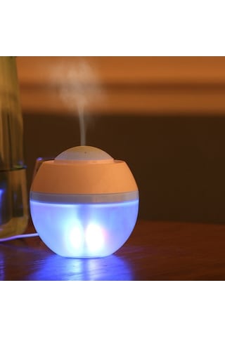 Dancemonkey Renk Değiş. Led Usb Nemlendirici & Aromaterapi Difüzörü - Ofis/ev İçin