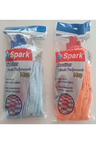 Spark 2 Adet Mikrofiber Havlu Vileda Paspas Mop Yedek Ucu