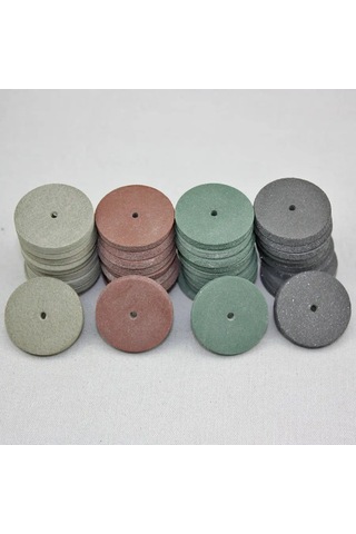 40 Adet/kauçuk Parlatma Tekerlekleri Diş Takı Döner Aracı 4 Renk Parlatıcı Karışık Renkler