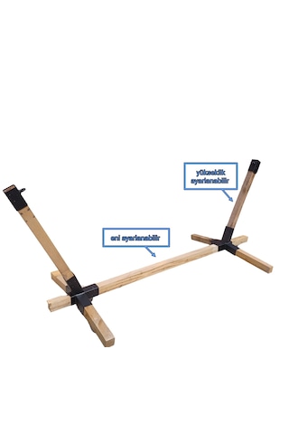 Hamak Elemanları Demir Bağlantı Ayak Ayağı 8x8cm Salıncak Bahçe Siyah