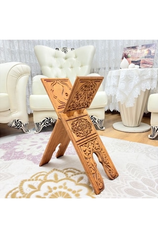 Ahşap Rahle Oymalı Büyük 65Cm
