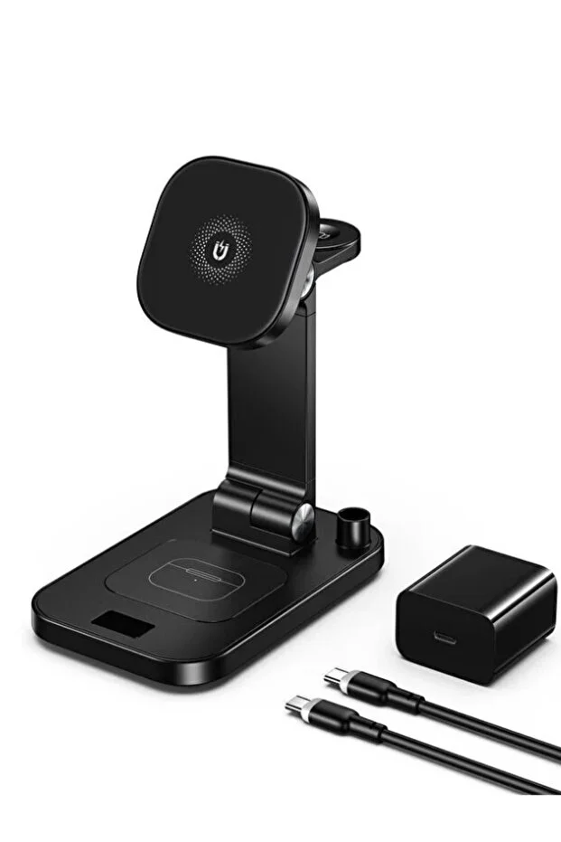Xo Tk-23 4 İn 1 Manyetik Kablosuz Hızlı Şarj Standı 15w ' Siyah