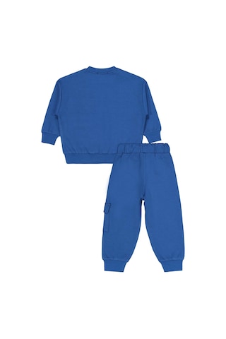 Civil Boys Kargo Cepli 2-5 Yaş Eşofman Takımı - Mavi Saks Mavisi