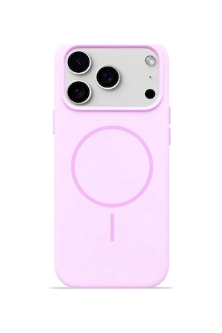 iPhone Uyumlu 17 Pro Max Aura Akıllı Magsafe Animasyonlu Silikon Kılıf Lila