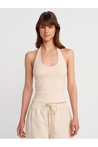 Dilvin 21052 Halter Yaka Top-taş Taş
