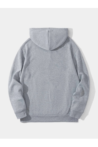 Startmore Harajuka Sokakt Yazılı Grafik Sweat Gri Gri