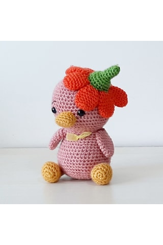 Amigurumi Örgü Oyuncak Civciv Gülkurusu