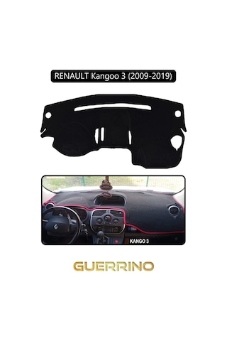 Renault Kangoo 3 2007 Now Torpido Koruma Halısı Siyah Kenar