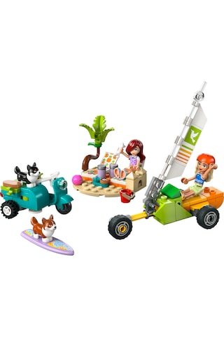 LEGO® Friends Sörfçü Köpekler ve Scooter Macerası 42641 - 6 Yaş ve Üzeri Çocuklar için Mini Bebek İçeren Yaratıcı Oyuncak Yapım Seti(113P)