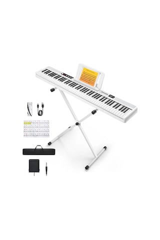 Donner Dep-1 Taşınabilir Dijital Piyano Beyaz
