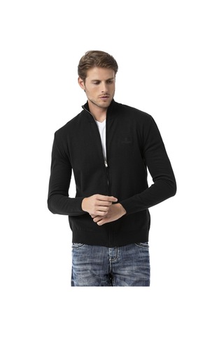 Cp282 Ultimate Zip Luxe Knit Men Sweater Siyah