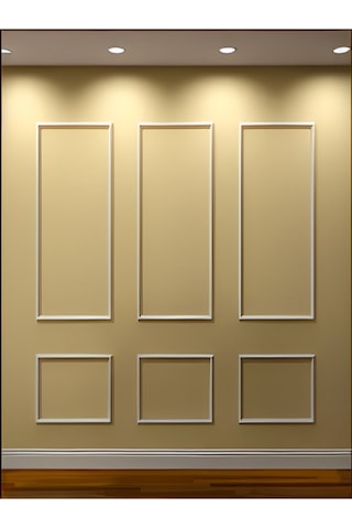 Dekoratif Boyanabilir Poliüretan Duvar Çıtası - 6' Lı Hazır Kesim Çerçeve Seti