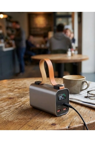 Mey İthalat 50000mah Süper Fast Charge Led Işıklı Taşınabilir Power Bank Çok Renkli
